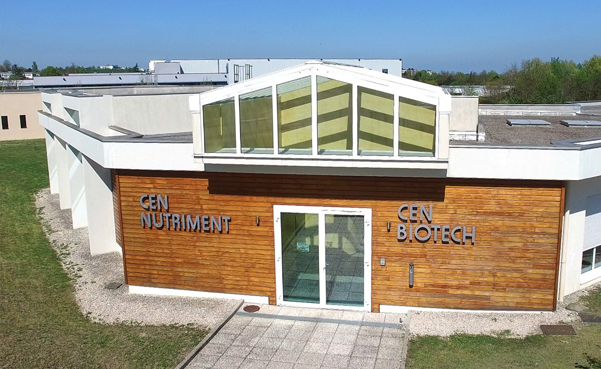 Bâtiment de l'entreprise CEN Biotech situé à Dijon